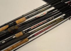 Hardy Swimfeeder and other Carp rods (4): Hardy "Swimfeeder" 9ft 6in 2pc glass rod in mob (F/G);