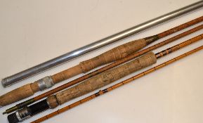 Hardy Alloy Tip Tube and rods: Hardy Bros alloy tip tube overall 44"- together with its Hardy