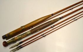 Rods (2): G Little Maker London 10ft 6in, 3p close whipped split cane trout fly rod c/w spare tip,