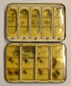 Fly Box: J. W. Dunne Dry Fly Box c.1925 with correct examples of all Dunne's fly patterns in each