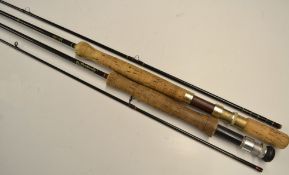 Rods (2): Lance Nicholson the "West Country" 8ft 6in Hardy carbon fly rod hand built AFTM5/6, cork