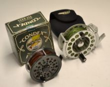 High-Tec and Modern fly reels (2): Good Airflo Balance 911W - 3 7/8" light weight salmon reel with