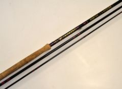 Bruce & Walker Fly Rod: "Bruce Salmon Carbon" 14ft 3pc fly rod, #8-10, lined butt ring, alloy