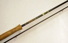 Hardy Fly Rod: Good "Hardy Graphite" 9ft 2pc carbon fly rod, #6/7 , lined tip guide, , screw reel