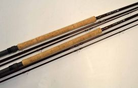 2x Shakespeare Fly Rods: 2x unused Oracle 12ft 3pc carbon salmon fly rod, #9-10, lined butt and