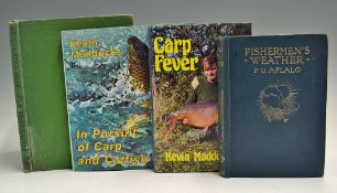 Mixed Selection of Fishing Books - to include "Fishermen's Weather" 1906 by F. G. Aflalo, "Carp