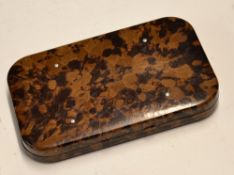 Hardy Neroda Fly Case: mottled brown clip fly case for 70 flies containing approx. 50 salmon and sea