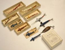 Collection of various Hardy's lures some in original boxes (12): Hardy "Ideal Phantom" 2.25"on