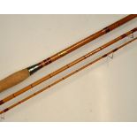 Allcocks Wizard Rod: fine and early Allcocks Wizard 11ft 3pc whole cane butt with split cane mid and