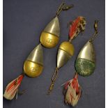 Canadian sea fishing spoons and others (3) double 1/0 nickle and brass spoons stamped with