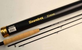 Fly Rod: Fine Snowbee Zircon 7ft 3pc carbon fly rod,#3, appears unused comes in the original mob and