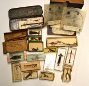 Baits: A selection of spinning baits by various makers incl Hardy Bros, Allcocks, Murdoch, J. Webber