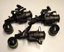 Reels: 3x Shimano GT 4000 Areo Bait runner Spinning reels all with spare spools - usual bag wear