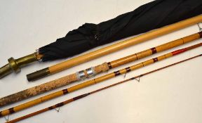 Hardy Rod: Hardy "The Expert" 12ft 3pc decorative Spanish reed float rod,, high bells guides whipped