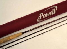 Fly rod: Good Powell (USA) Advantage 7ft 6in 3pc carbon fly rod, #4 - some dust stains to the cork