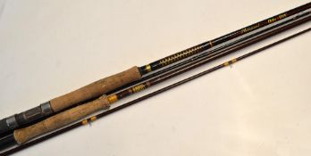 Hardy and other fly rods (2): Hardy "Jet" 9ft 2pc glass fly rod, #7, with alloy screw locking reel