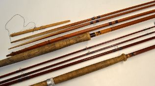 Sharpe's Splice and Split cane rods (2) : "Scottie" 14ft 3pc Impregnated Spliced split cane salmon