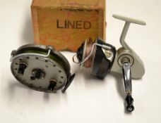 Allcock and J.W Young fishing reels (2): good Allcock Felton Cross wind spinning reel with full bale