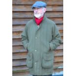 Farlows Pall Mall Tweed shooting coat: made by Chrysalis country Clothes (England) - Aqua Perm,