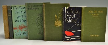 Mixed Selection of Fishing Books - to include "An Angler's Rambles" by Edward Jesse, "The Elements