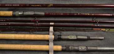 Feeder Rod: Fine Terry Smith Autograph "Crown Prince" Feeder Combination outfit with 3x various butt