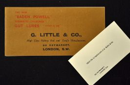 Rare and early 1910 Salmon Fly catalogue - Rare Giles Little & Co. 63 Haymarket, London "Baden