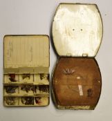 Hardy Fly boxes: A Hardy Bros. 'Girodon Pralon' with 9x compartments and a Hardy 'Glenmore'