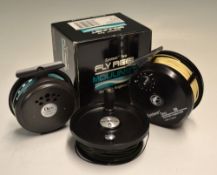 Scientific Angler System Two Moulinet Model 89 alloy fly reel c/w spare spool and line, as new