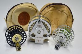 Reel & Spools: Ari't Hart Traun F1 No. 2501 2.5" reel with WT F4 F line c/w 2x spare spools - all in