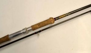 Hardy Rod: Good Hardy "Graphite Spinning No.2" 10ft 2pc Salmon Rod, agate butt and tip guides,