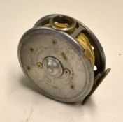 Hardy Bros "The St George" 3.75" alloy fly reel c.1927 - 3 screw drum release latch, double check