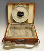 Set of Avon Match Dial scales: to weigh up to 10lbs x 4drams c/w perforated metal basket and