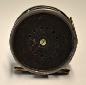 Hardy Perfect Dup. Mark II 4" alloy salmon fly reel - with nickel line guide (slight wear to the