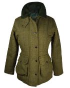 Good Saddle Country Classic Wear Ladies Tweed style jacket - quilt lined c/w 4 pockets - size 10