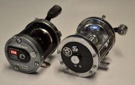 Daiwa Millionaire 6HM multiplier reel, star drag and check - well used with marks and dents to