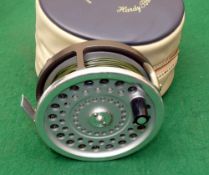 Rare Hardy Marquis Salmon No.1 fly reel: Silent Check, U shaped line guide, 2 screw drum latch, back