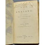 Francis, Francis - "A Book on Angling" 1867, London: Longmans, Green and Co, illustrated, 429pp,