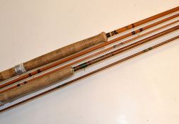 2x fly rods: good Sharpe Aberdeen Scottie Series "The Aberdeen" 11ft 3pc impregnated split cane