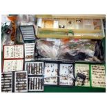 Fly Tying Accessories, Vice, Tools and Flies: Cantilever box containing fly tying kit, comprising of