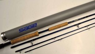 Sage Rod: Fine Sage Xi2 1190-4 Generation 5 Technology 9ft 0in 4pc carbon fly rod #11 c/w agate