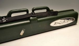 K.I.S fishing rod/ski adjustable travel case: perfect for shipping or airlines rectangular shape