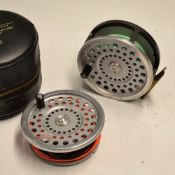 Hardy Bros "Marquis Salmon No.2" alloy fly reel - silent check, 2x screw drum release latch, black