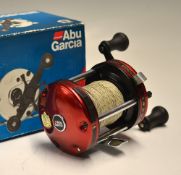 Abu Ambassadeur 6000 high-speed level wind multiplier, 3 screw domed red end plates, complete with