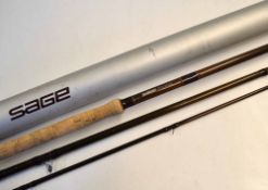 Sage fly rod: good Sage Model GFL 16ft 3pc graphite salmon fly rod, #10, 11 1/8oz, lined butt and
