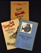 3x Vintage Fishing tackle catalogues c. 1920/30's to incl Albert Smith & Co Redditch Catalogue No.12