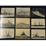 Selection of Battleship Prints all appear laid to wood, include HMS Dreadnought, Barham, Renown,