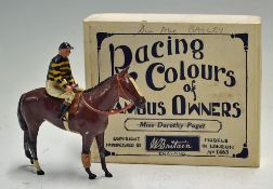 C.1940s Britains Lead Racing Colours of Famous Owners Sir Abe Bailey- No1463, black and gold