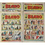 British Comics - 1940/50s The Beano includes No.178 1942, No.300 1946, 309. 1947, No.373 1949, No.