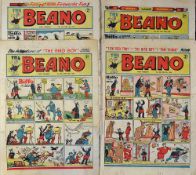 British Comics - 1940/50s The Beano includes No.178 1942, No.300 1946, 309. 1947, No.373 1949, No.