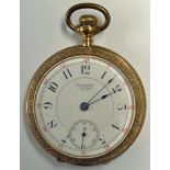 Waltham Watch Co. Pocket Watch 1886-1887 - serial No. 3154464, No.25, run:500, 15 jewels, not